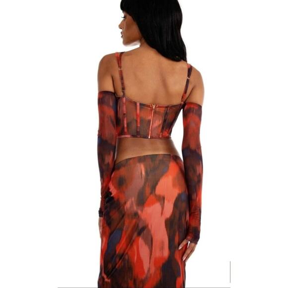 Jagger & Stone Gabriella Corset Top in Red - NWT - Picture 8 of 8